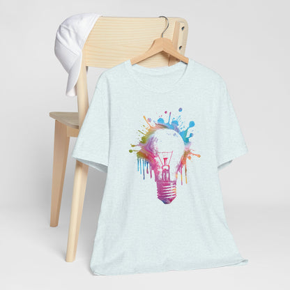 Creative Idea T-Shirt — Colorful Paint Splash Idea Tee