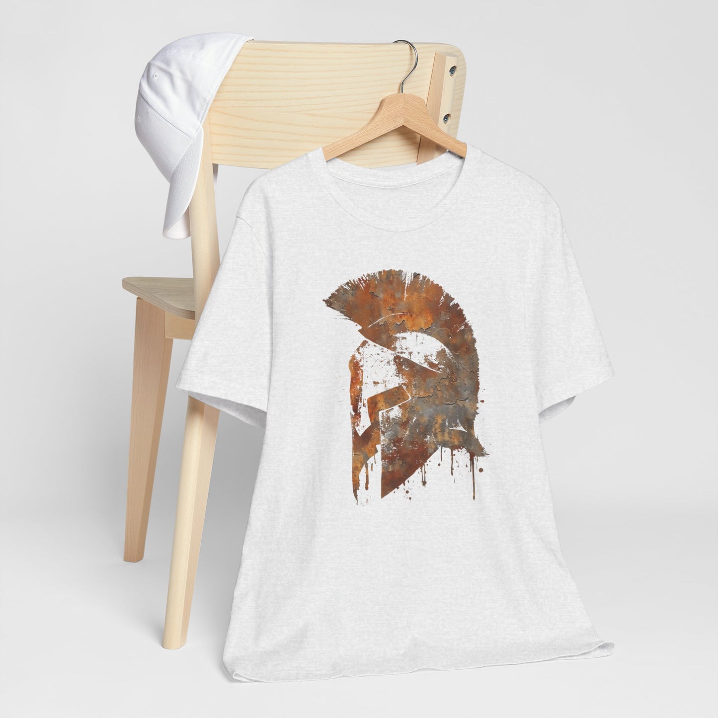 Spartan Helmet T‑Shirt — Rustic Warrior Graphic Tee