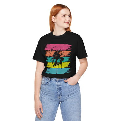 Paint-Splatter Daisy T-Shirt