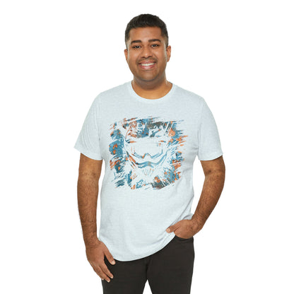 Motorcross Helmet T-Shirt — Distressed Brushstroke Animal Graphic Tee