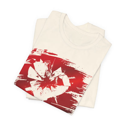 Broken Heart Brushstroke Tee — Distressed Red Heart Graphic Shirt