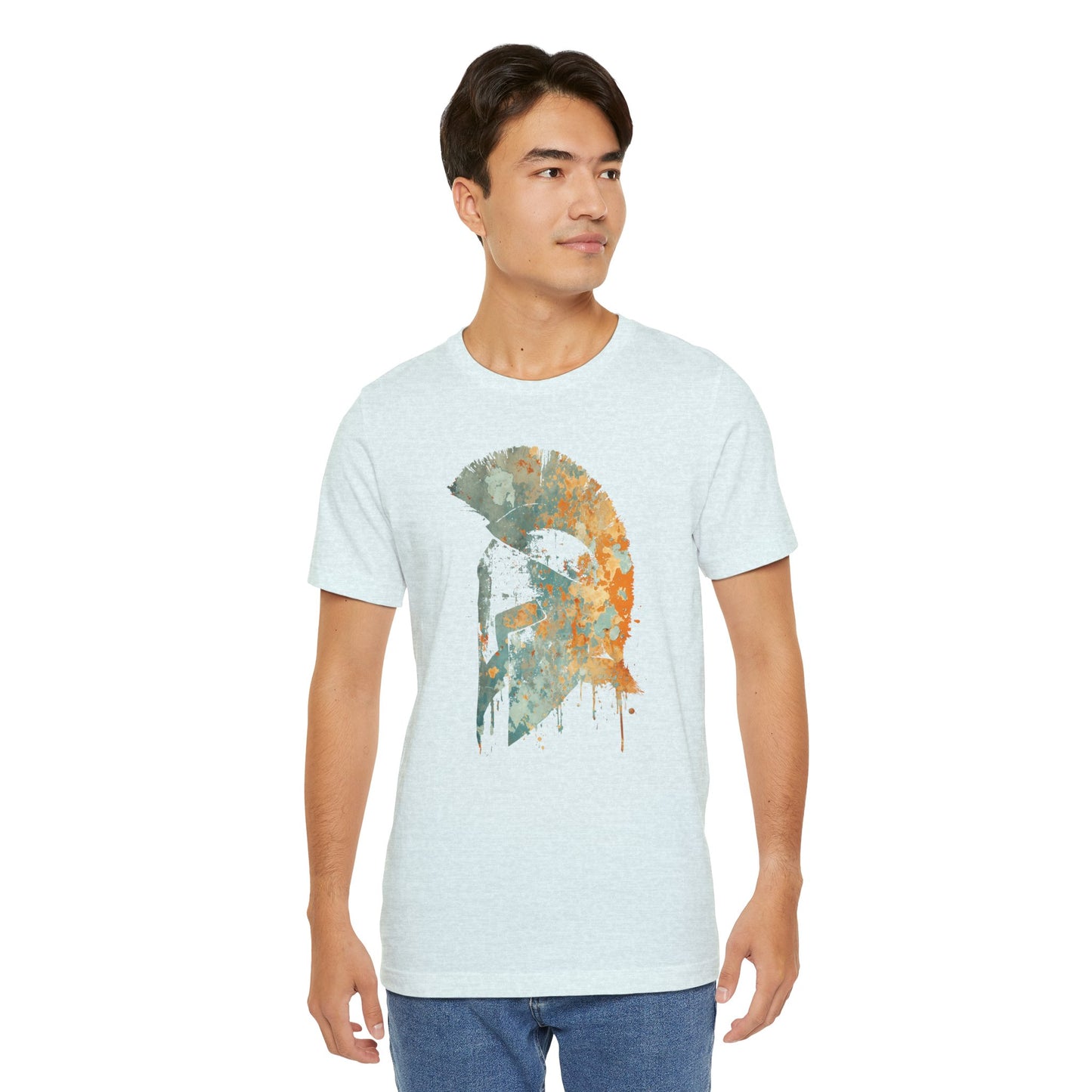 Spartan Helmet T‑Shirt — Rustic Warrior Graphic Tee