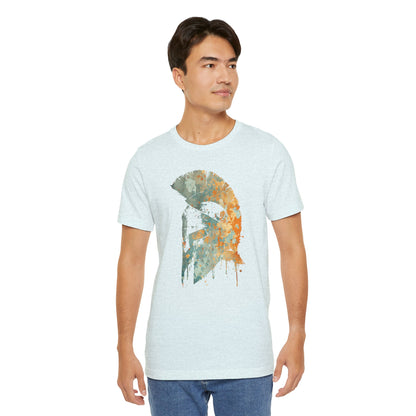 Spartan Helmet T‑Shirt — Rustic Warrior Graphic Tee
