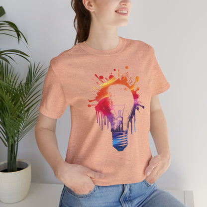 Creative Idea T-Shirt — Colorful Paint Splash Idea Tee