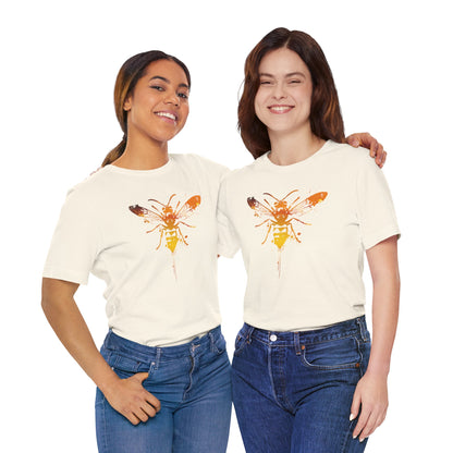 Sting Like a Bee Graphic Tee — Orange Watercolor Bee Shirt