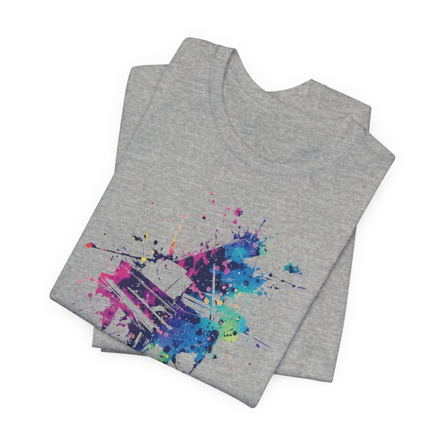 Play me to the Moon T‑Shirt — Colorful Music Lover Tee