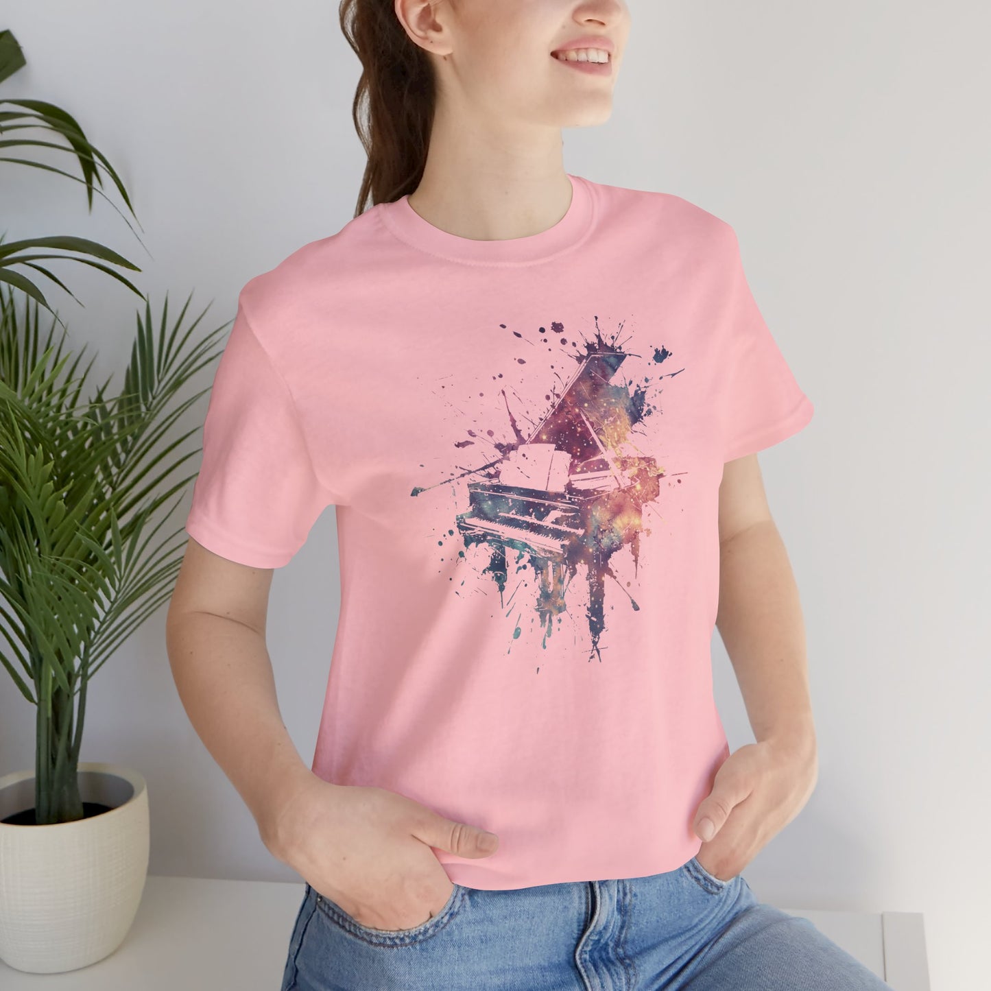 Play me to the Moon T‑Shirt — Colorful Music Lover Tee