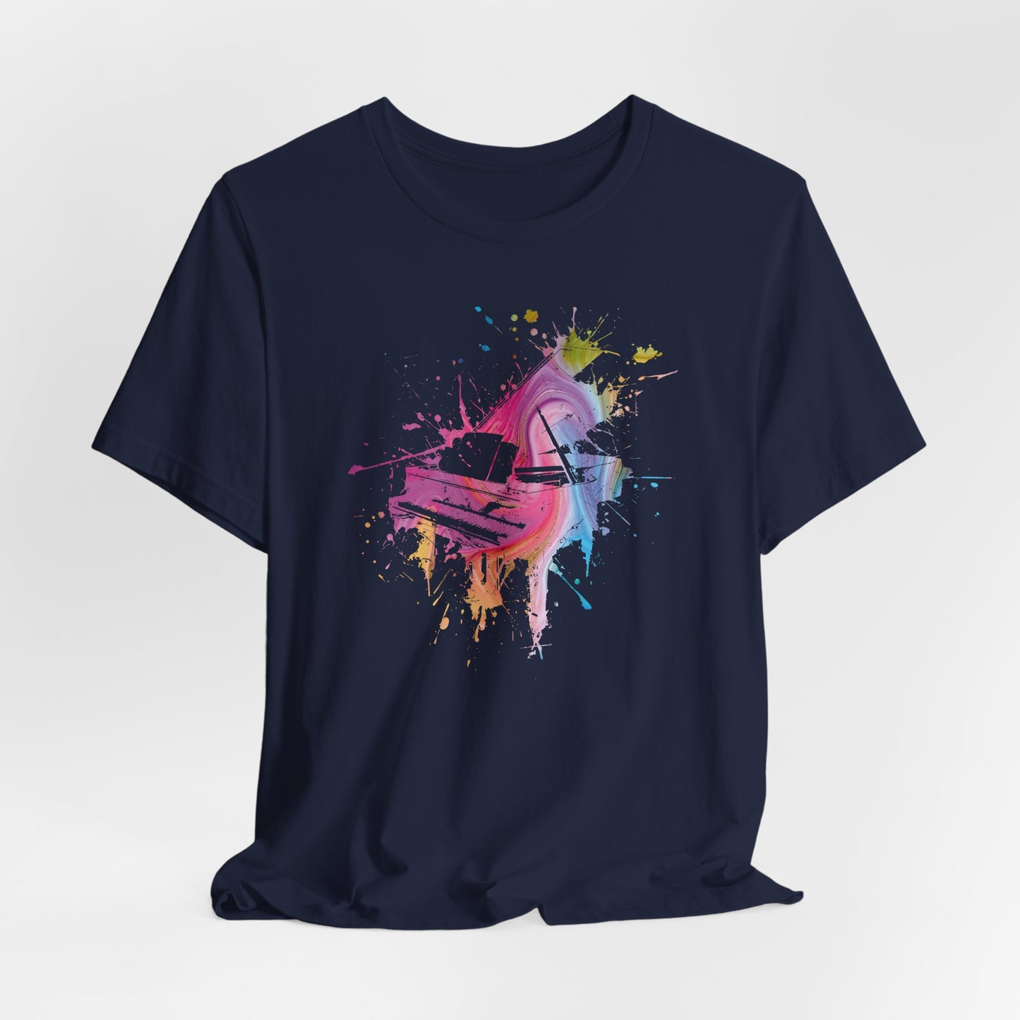 Play me to the Moon T‑Shirt — Colorful Music Lover Tee
