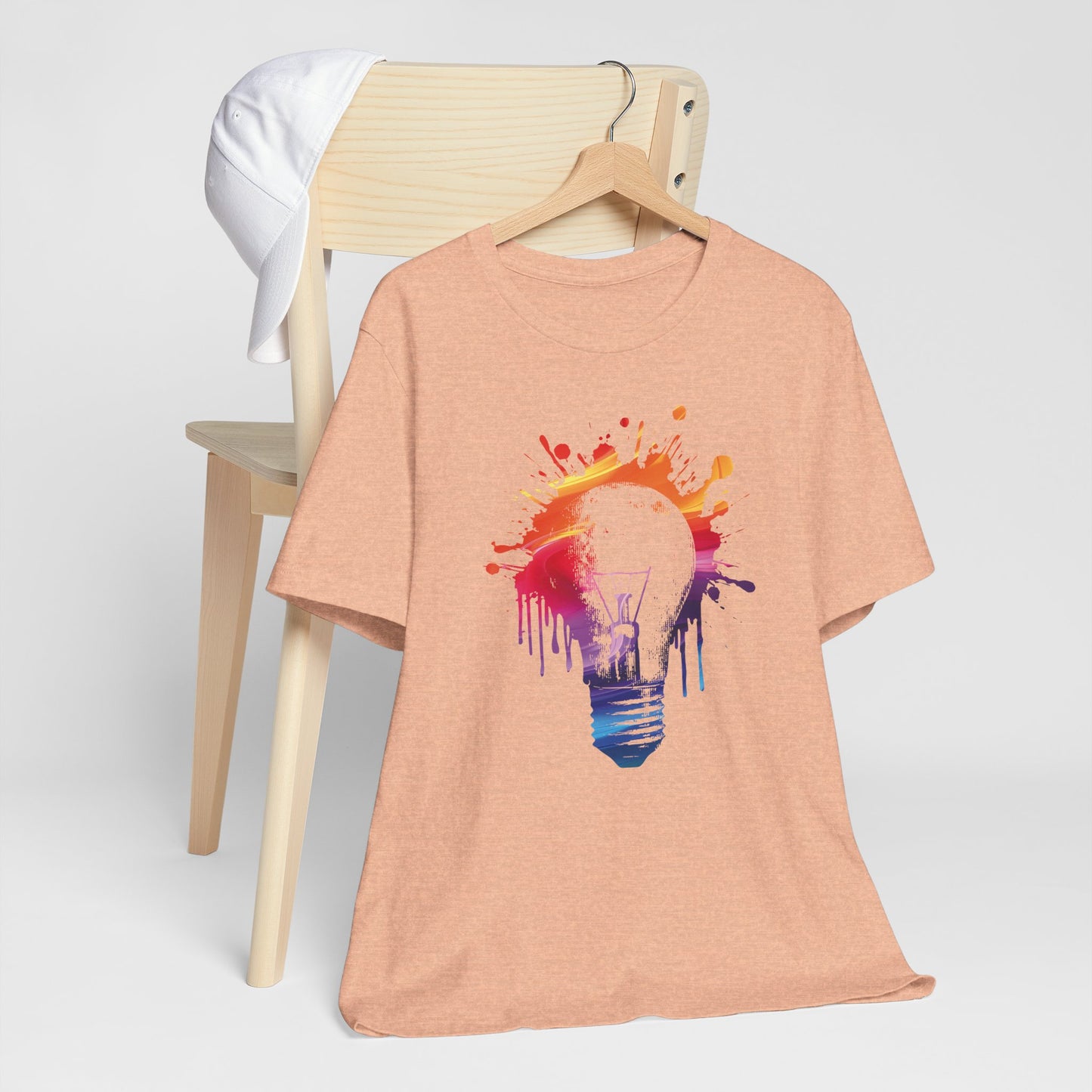 Creative Idea T-Shirt — Colorful Paint Splash Idea Tee