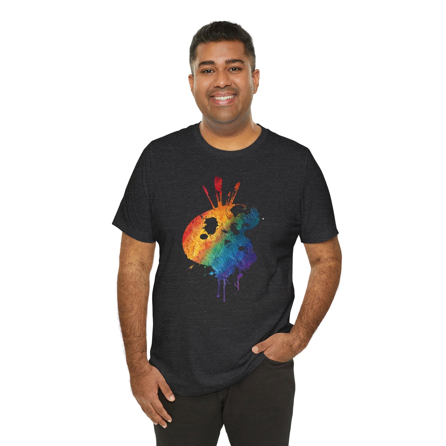 Watercolor Paint Palette T-Shirt — Rainbow Artist Tee