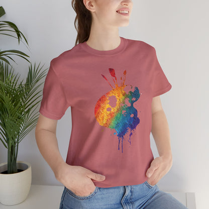 Watercolor Paint Palette T-Shirt — Rainbow Artist Tee