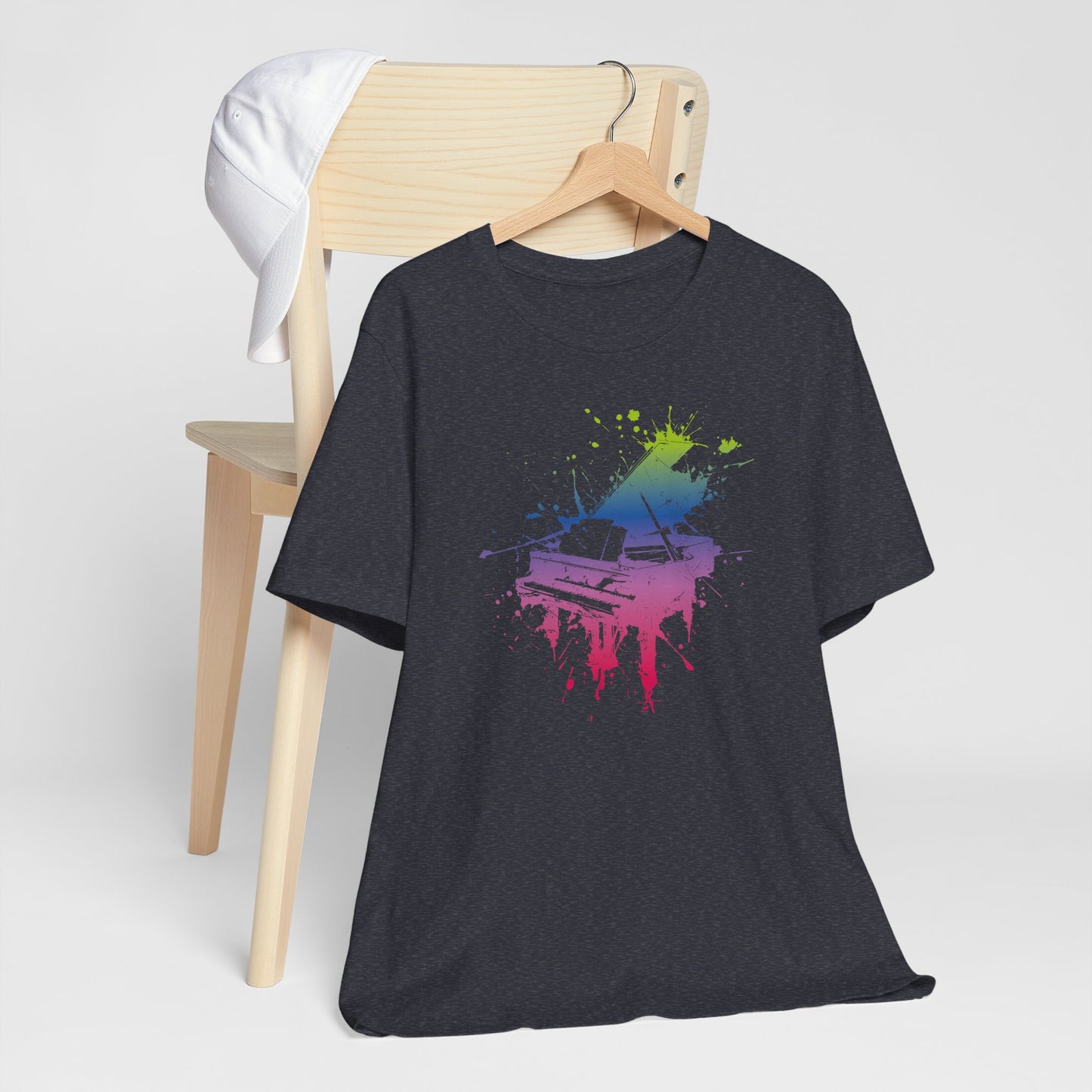 Play me to the Moon T‑Shirt — Colorful Music Lover Tee