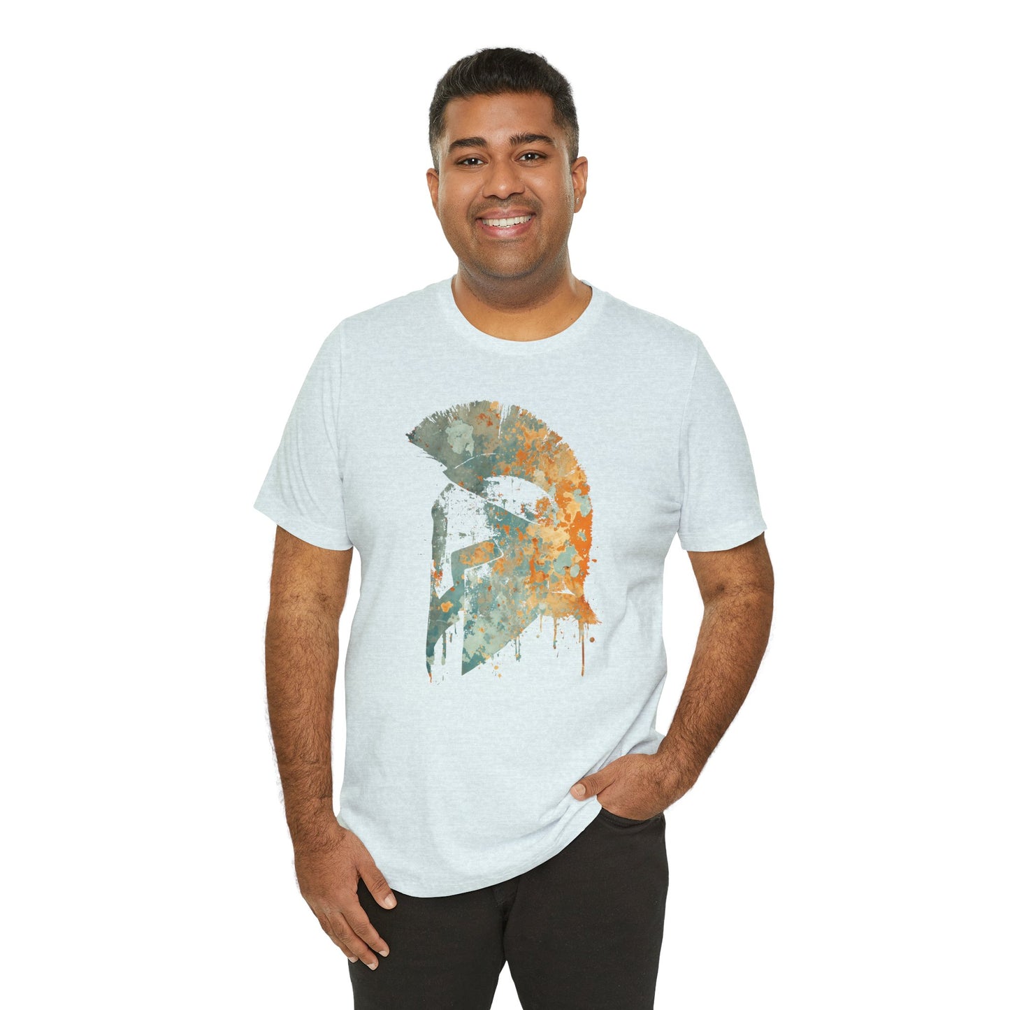 Spartan Helmet T‑Shirt — Rustic Warrior Graphic Tee