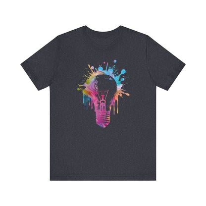 Creative Idea T-Shirt — Colorful Paint Splash Idea Tee