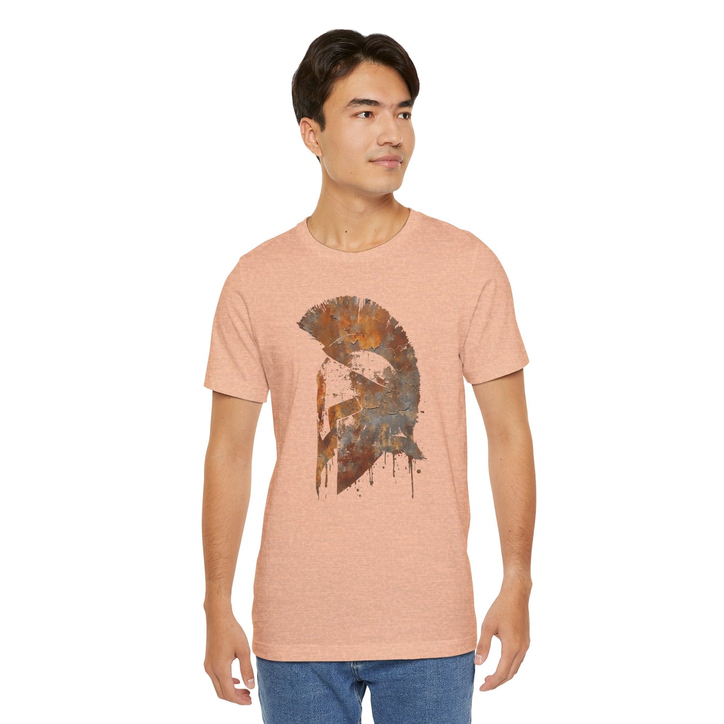 Spartan Helmet T‑Shirt — Rustic Warrior Graphic Tee