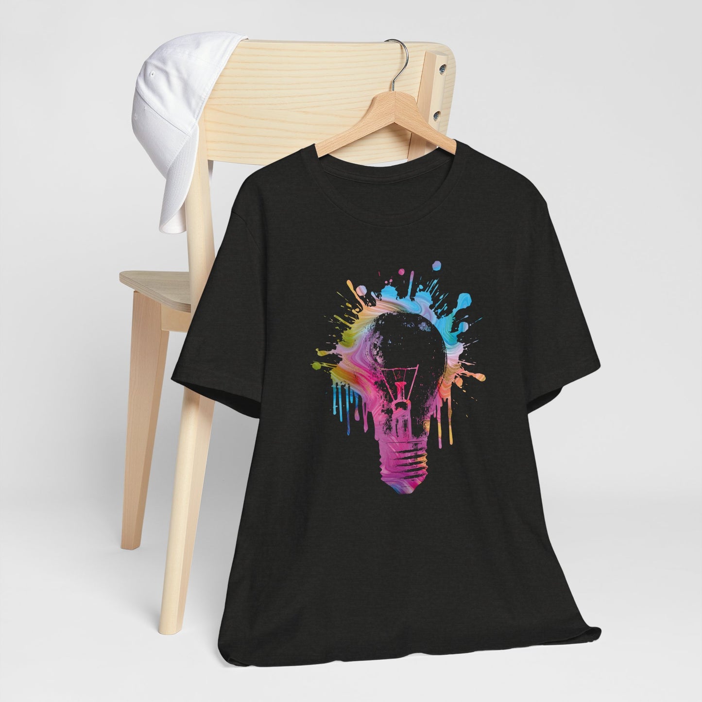 Creative Idea T-Shirt — Colorful Paint Splash Idea Tee