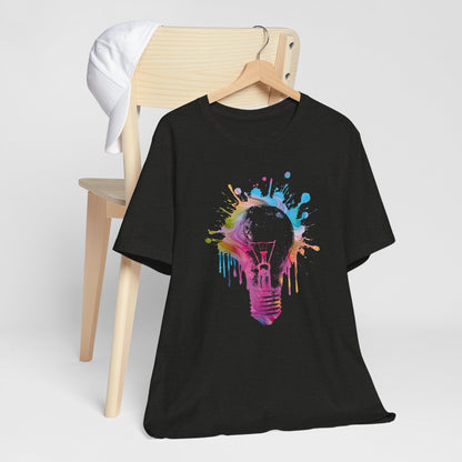 Creative Idea T-Shirt — Colorful Paint Splash Idea Tee