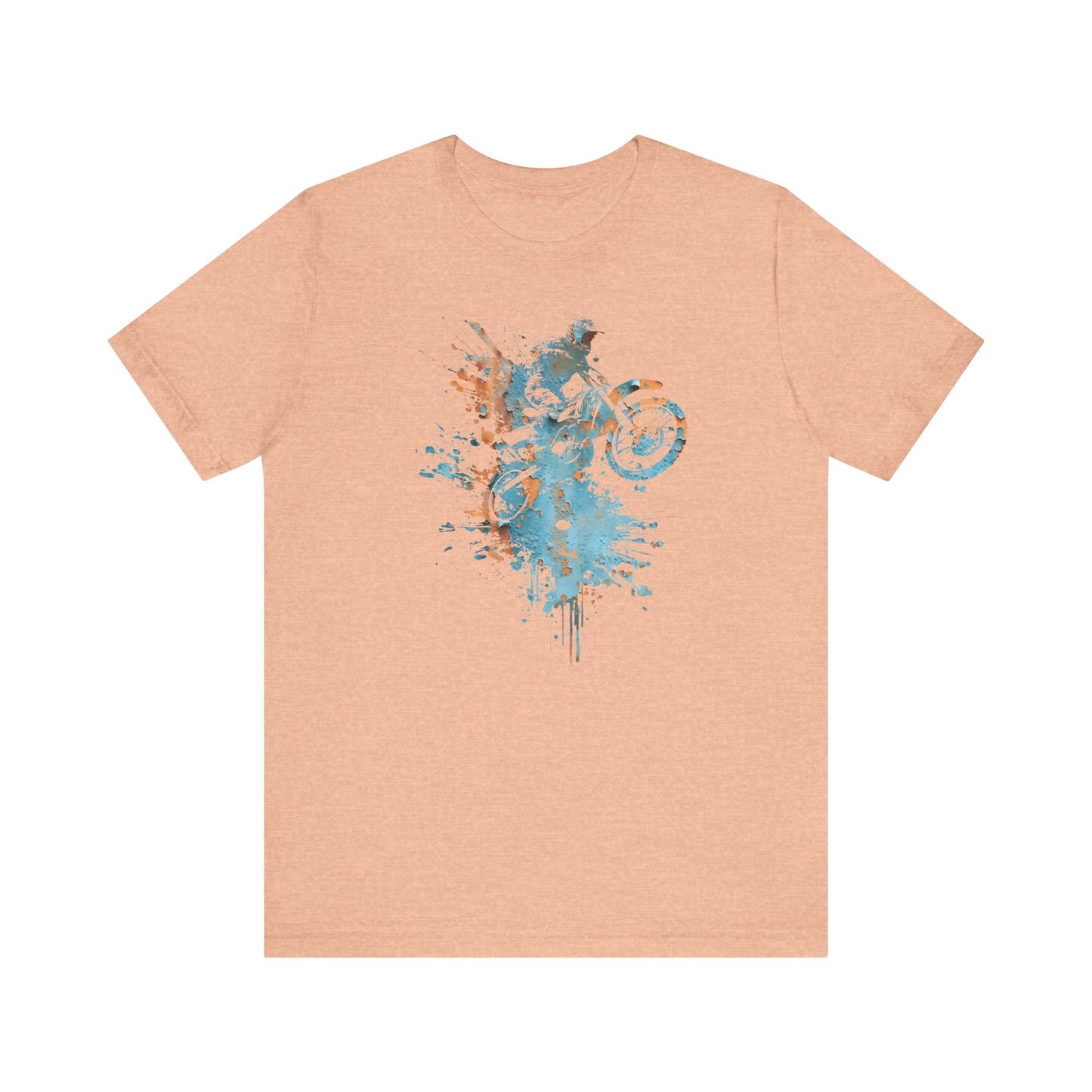 Motocross Splash Graphic Tee — Dirt Bike Rider Art T-Shirt