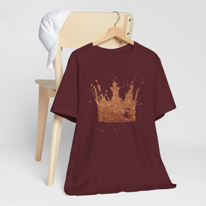 Golden Crown T-Shirt — Vintage Royalty Graphic Tee