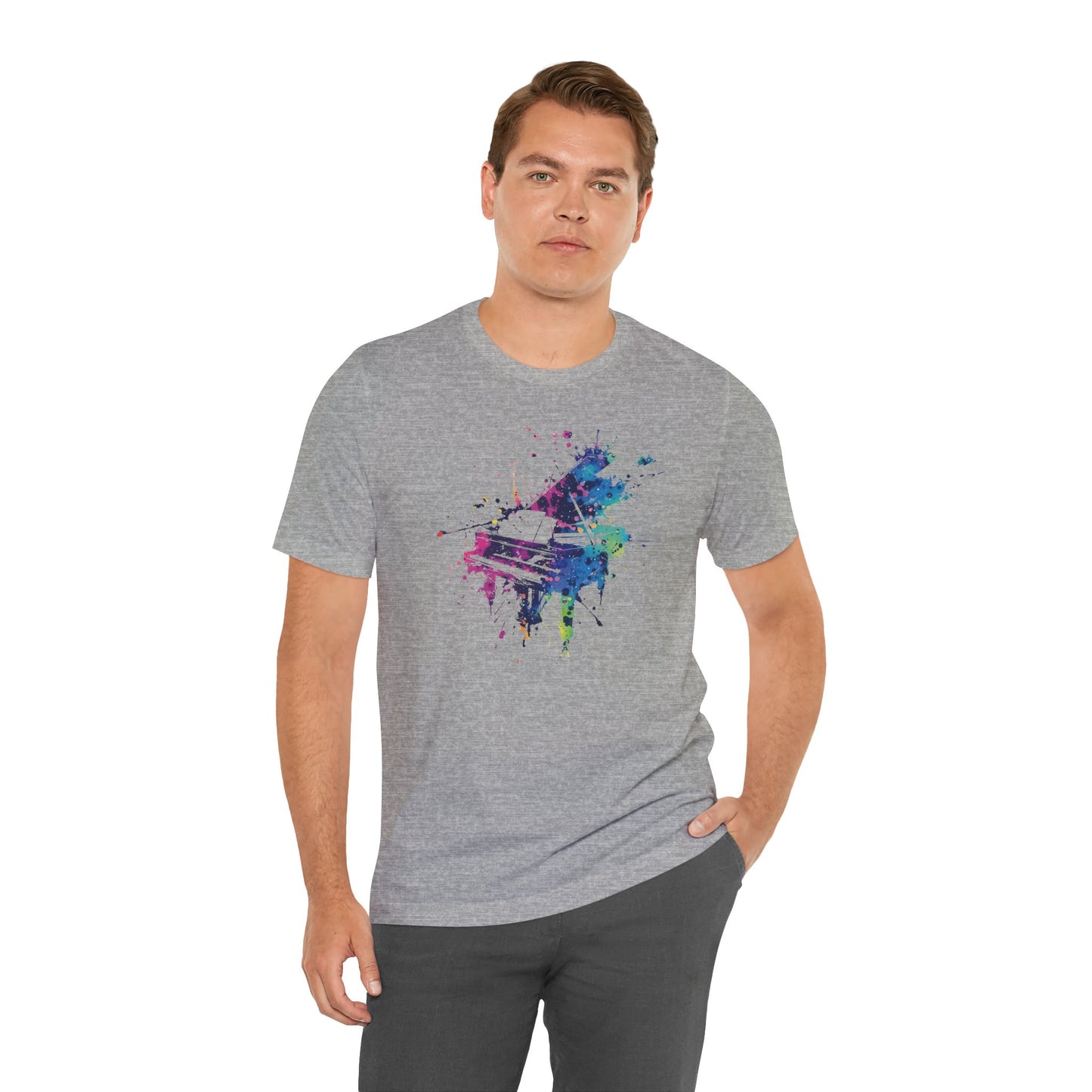 Play me to the Moon T‑Shirt — Colorful Music Lover Tee