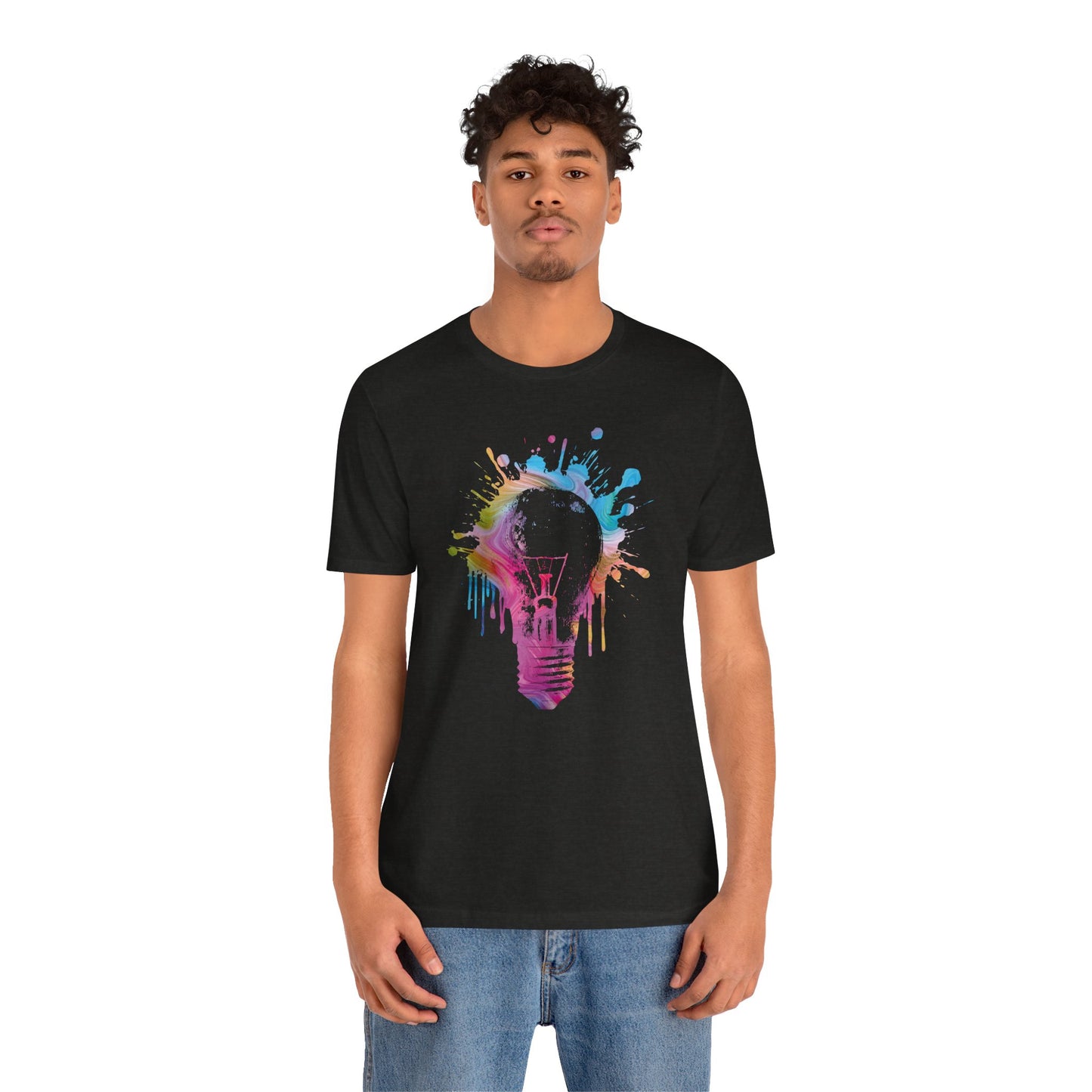 Creative Idea T-Shirt — Colorful Paint Splash Idea Tee