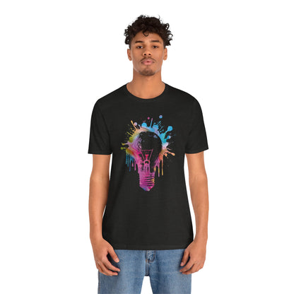 Creative Idea T-Shirt — Colorful Paint Splash Idea Tee