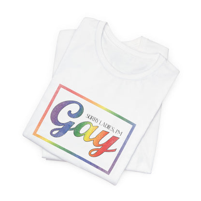 Gay Rainbow Pride Tee — Retro 'Proud to Be Gay' Graphic T-Shirt