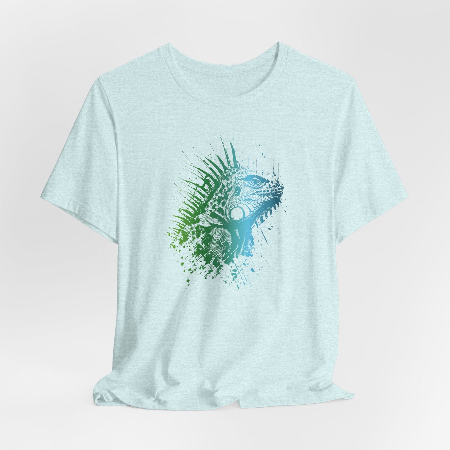 Iguana Splash T‑Shirt — Watercolor Reptile Graphic Tee