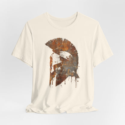 Spartan Helmet T‑Shirt — Rustic Warrior Graphic Tee