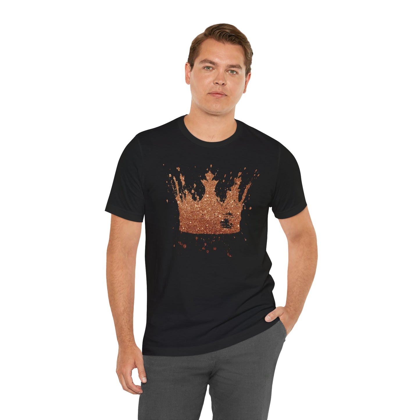 Golden Crown T-Shirt — Vintage Royalty Graphic Tee