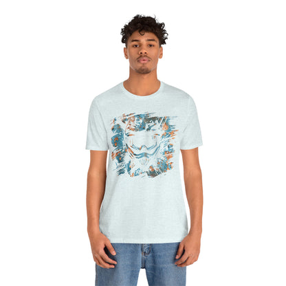 Motorcross Helmet T-Shirt — Distressed Brushstroke Animal Graphic Tee