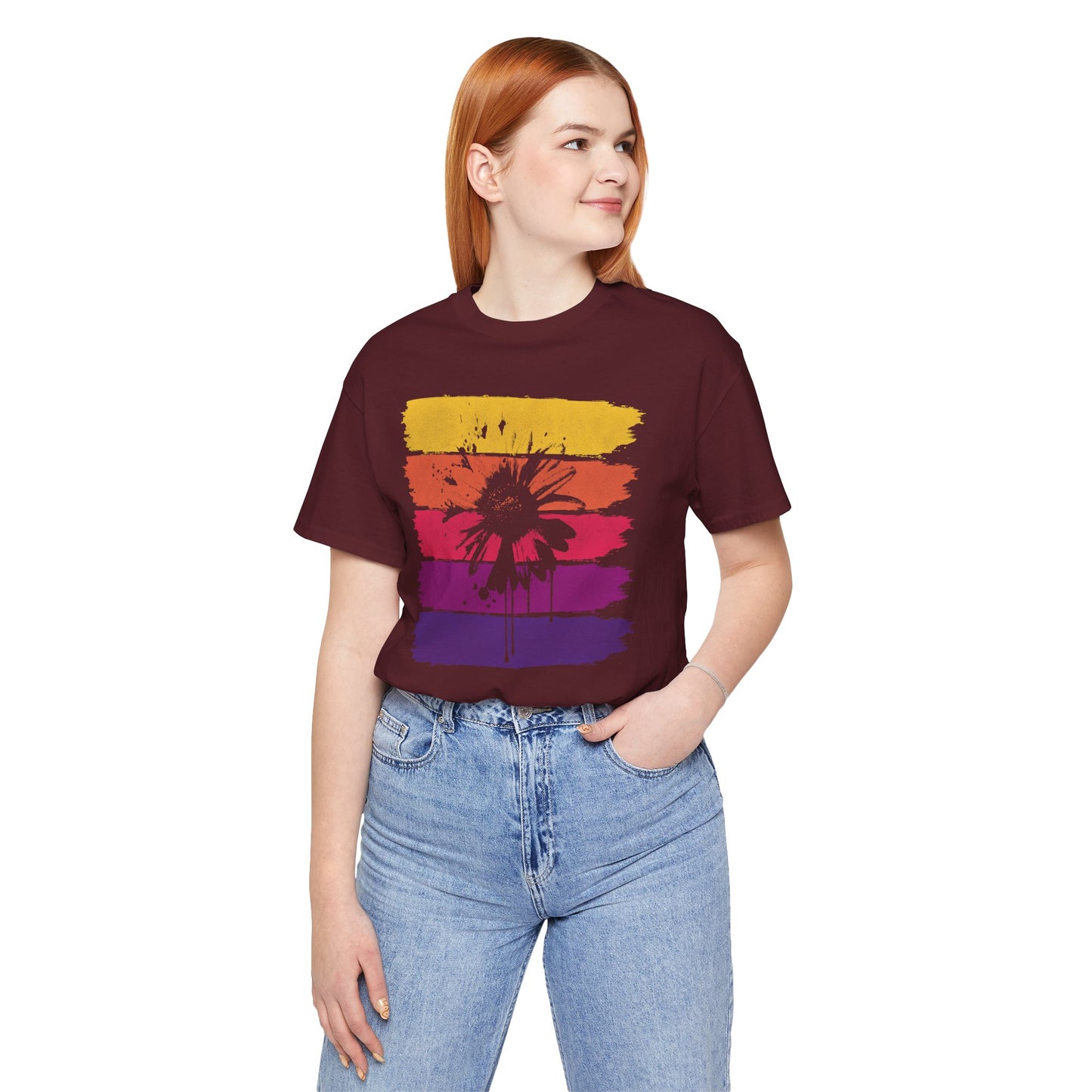 Paint-Splatter Daisy T-Shirt