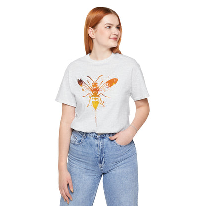 Sting Like a Bee Graphic Tee — Orange Watercolor Bee Shirt