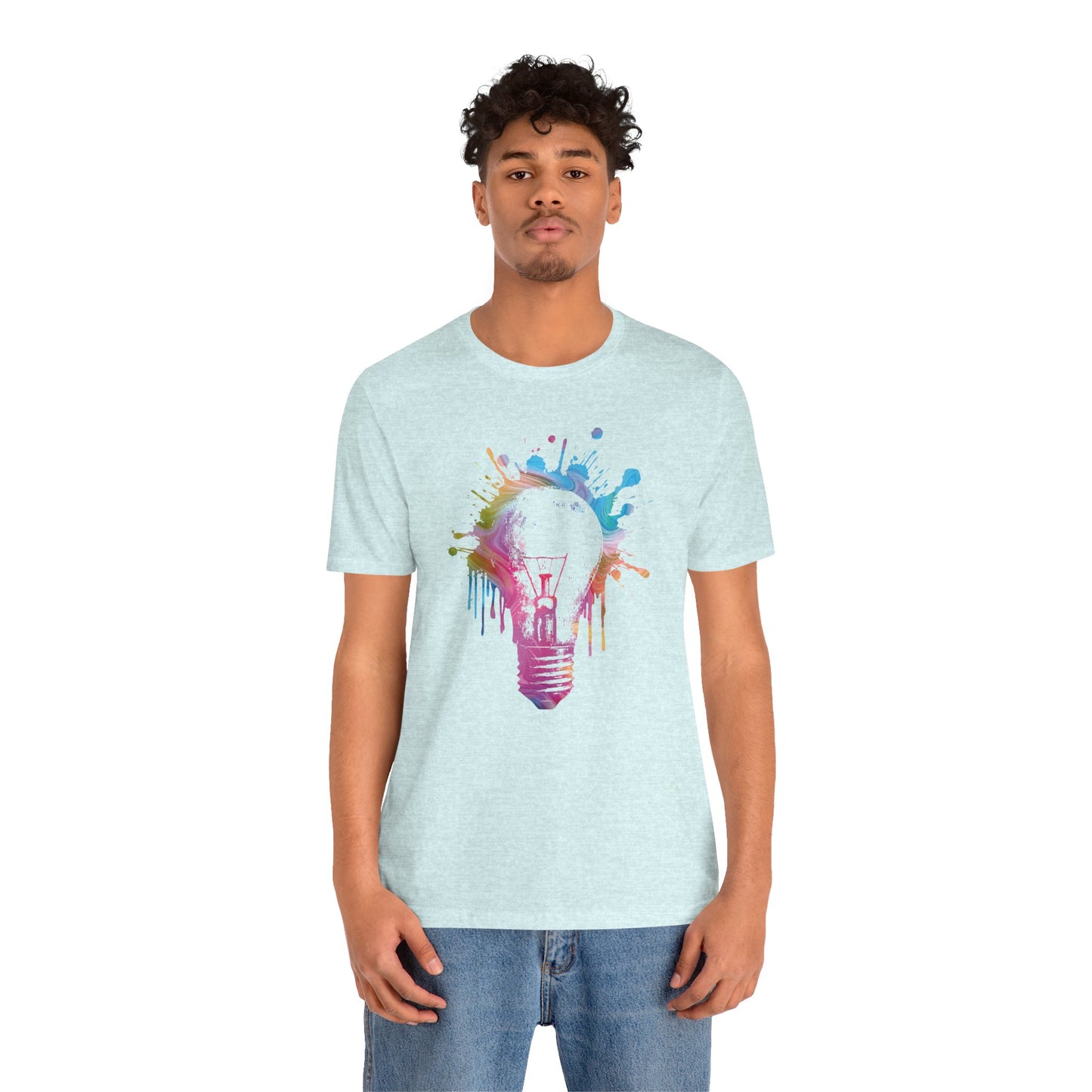 Creative Idea T-Shirt — Colorful Paint Splash Idea Tee