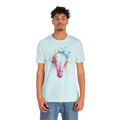 Creative Idea T-Shirt — Colorful Paint Splash Idea Tee