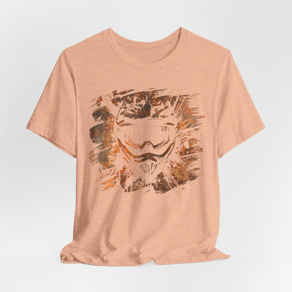 Motorcross Helmet T-Shirt — Distressed Brushstroke Animal Graphic Tee