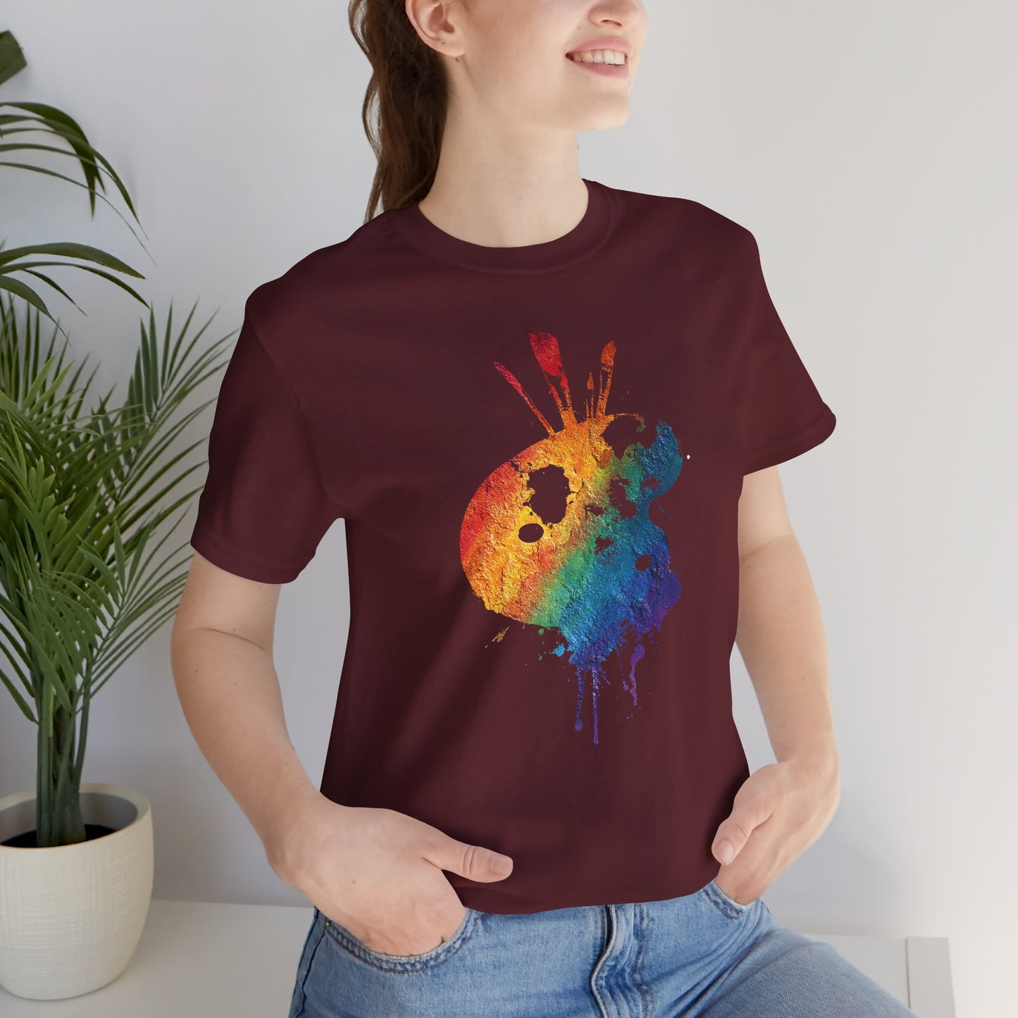 Watercolor Paint Palette T-Shirt — Rainbow Artist Tee