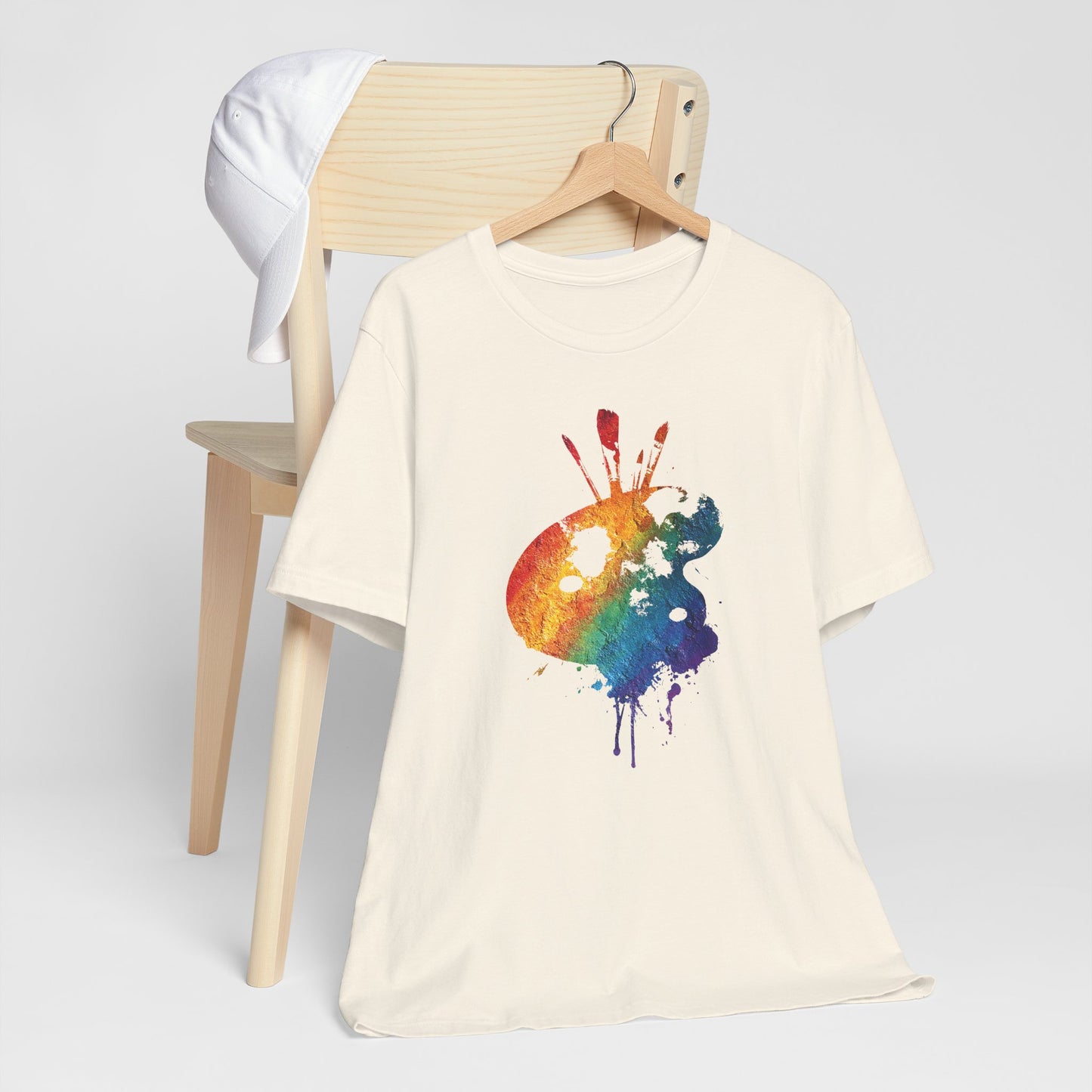 Watercolor Paint Palette T-Shirt — Rainbow Artist Tee