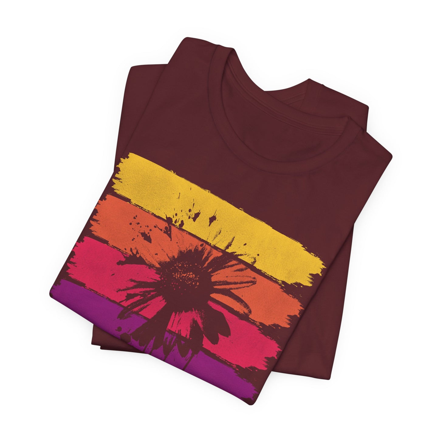 Paint-Splatter Daisy T-Shirt
