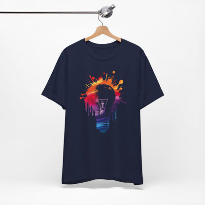 Creative Idea T-Shirt — Colorful Paint Splash Idea Tee