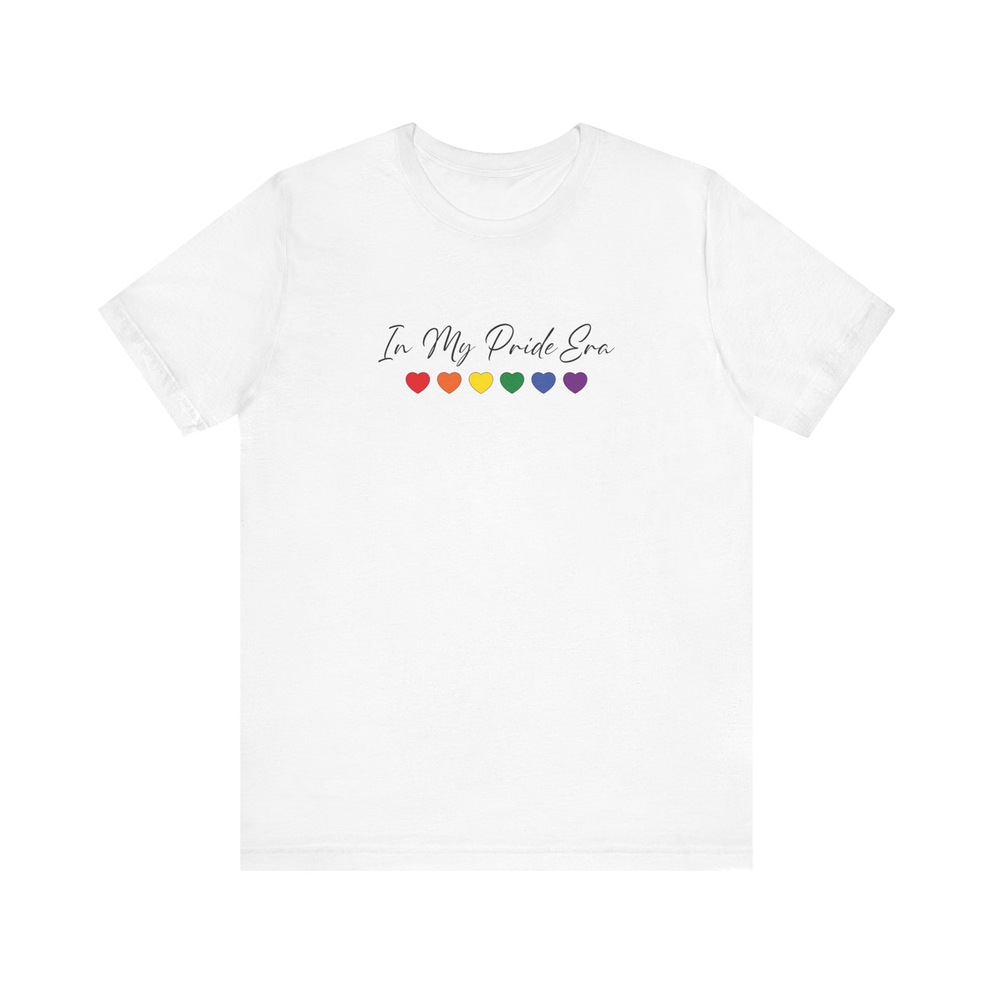 Pride Heart Tee — "In My Pride Era" Rainbow Hearts T-Shirt