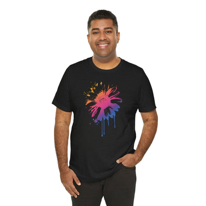 Paint-Splatter Daisy T-Shirt