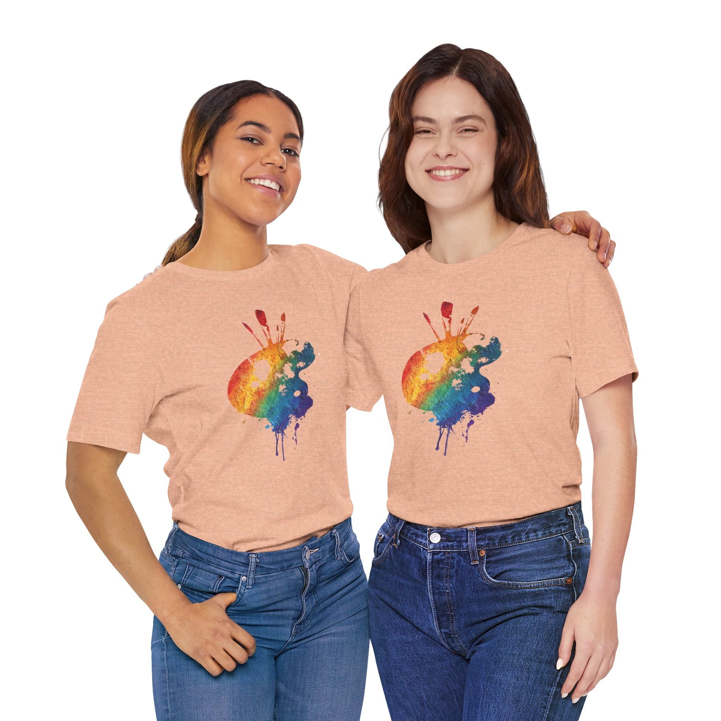 Watercolor Paint Palette T-Shirt — Rainbow Artist Tee