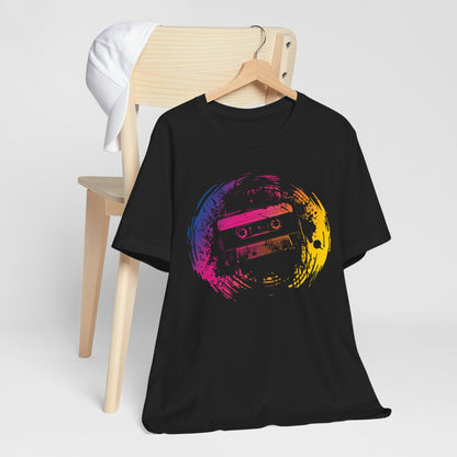 Retro Cassette Tape Tee — Vintage 80s Music Graphic T-Shirt