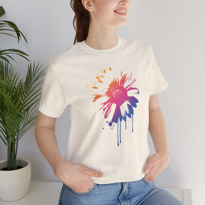 Paint-Splatter Daisy T-Shirt