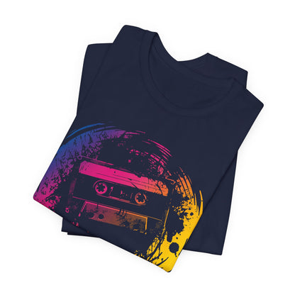 Retro Cassette Tape Tee — Vintage 80s Music Graphic T-Shirt