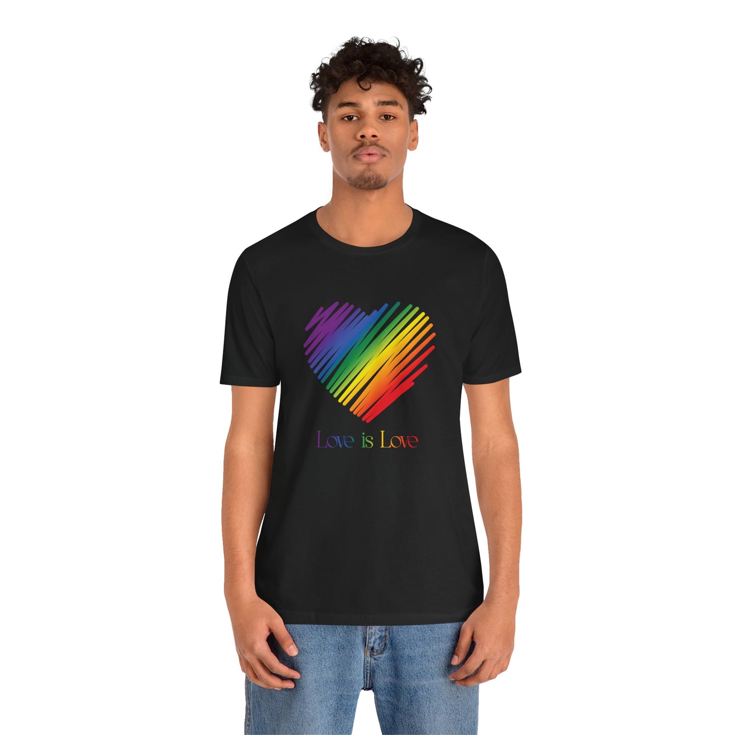 Rainbow Heart Tee — "Love is Love" Pride T-Shirt
