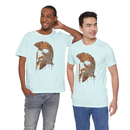 Spartan Helmet T‑Shirt — Rustic Warrior Graphic Tee