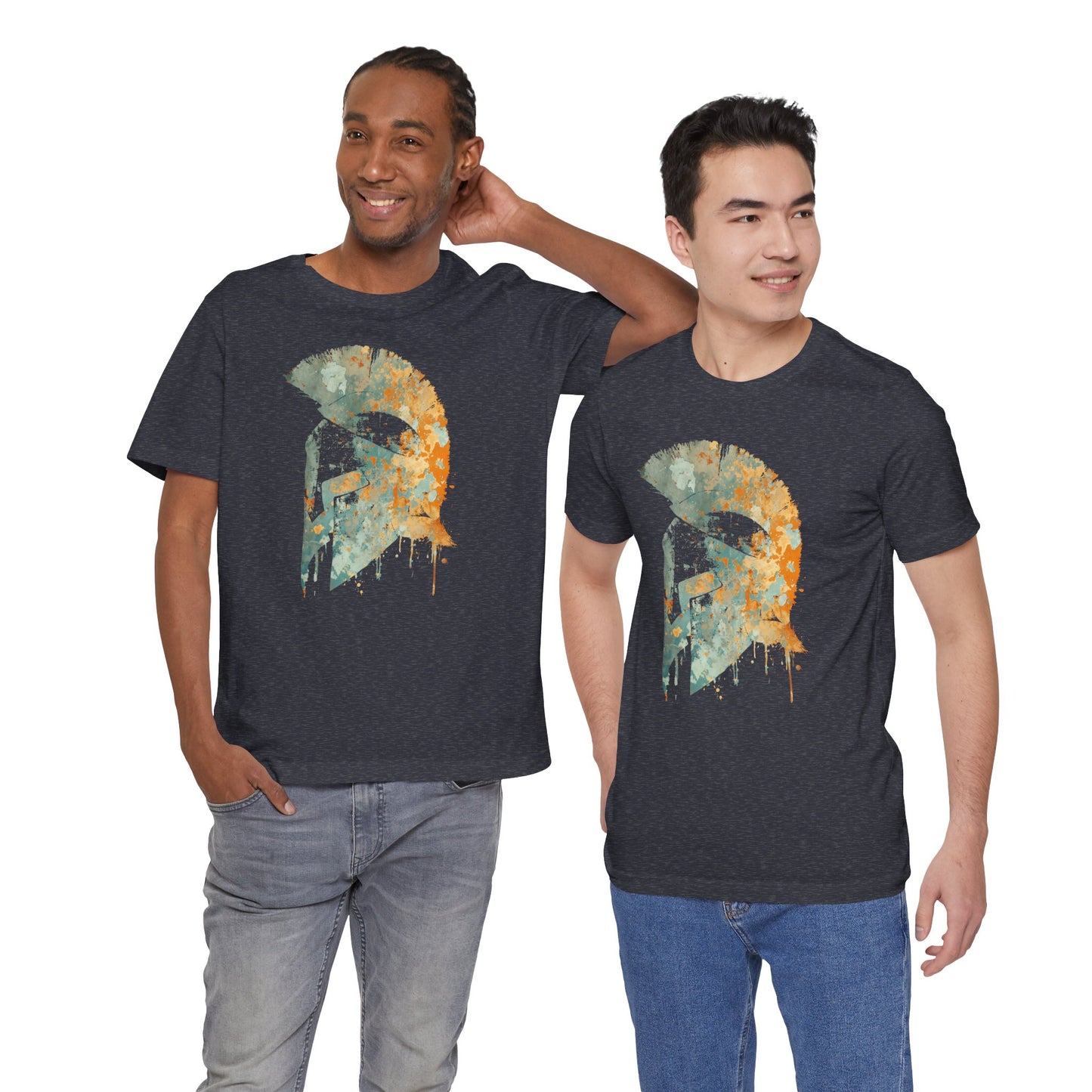 Spartan Helmet T‑Shirt — Rustic Warrior Graphic Tee
