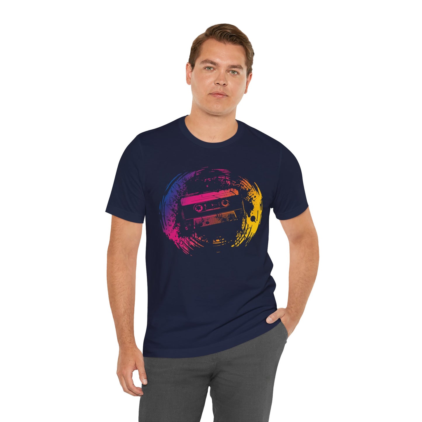 Retro Cassette Tape Tee — Vintage 80s Music Graphic T-Shirt